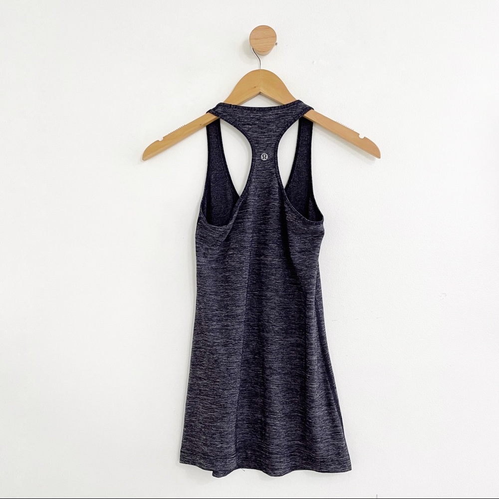 Lululemon Heather Gray Cool Racerback Luxtreme Workout Tank - Picture 5 of 6